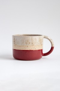 kubek TRIO 350 ml (szaro-burgundowy)